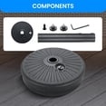 thumbnail image 4 of Soporte para sombrilla de patio Simple Deluxe de 20 pulgadas, negro, 4 of 7