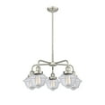 thumbnail image 3 of Innovations Lighting - Oxford - 5 Light Stem Hung Chandelier In Art Deco, 3 of 5