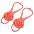 thumbnail image 4 of Garra de hielo con dientes, 1 par/juego, antideslizante, 5 dientes, crampones, cubierta para zapatos de escalada de invierno, confiable y duradera, 4 of 14