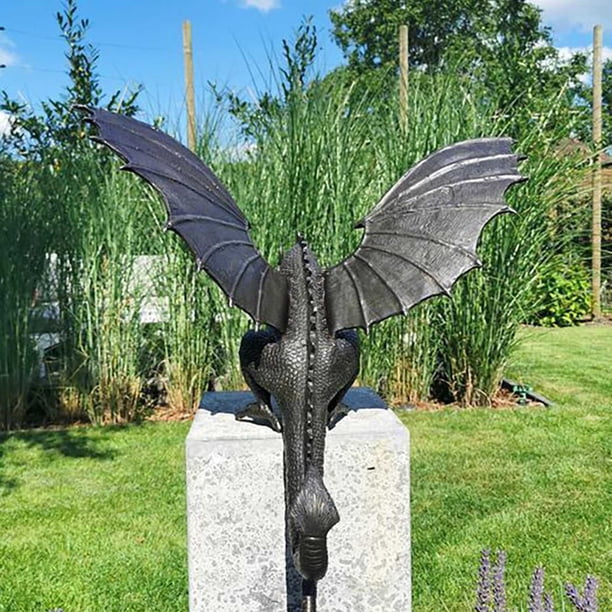 Estatua De Dragón, Estatua De Dragón Sólido De Fundición Fina De Bronce Para Piscina De Centro De Fuente De Terraza De Jardín