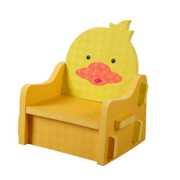 Soft Foam Chair Toddlers Toys Puzzle Interlocking Stools Yellow