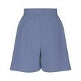 thumbnail image 4 of 2 In 1 Running Shorts For Women Flowy Athletic Shorts High Waist Gym Yoga Workout Casual Summer Quick Dry Short Blue S, 4 of 7