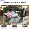 thumbnail image 5 of Betisef Sleeper Soft Bed,Pull Out Couch Bed with Storage Chaise,Iron Frame Soft Futon Sofa,Convertible Sleeper Couch for Living Room/Apartment/Office. (Corduroy L-Shape, Beige), 5 of 5