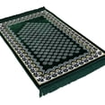 thumbnail image 4 of Modefa Prayer Rug - Thin Velvet Namaz Sajadah Janamaz Floral Daisy Arch (Green), 4 of 6