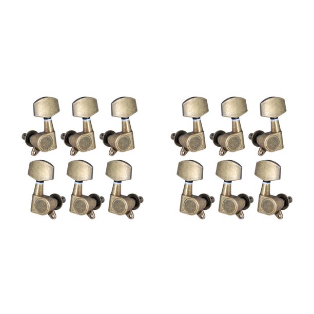 Matsuzay Clavijas de afinación de 6 piezas, accesorio de instrumento de componente profesional, cabezales de máquina, piezas de guitarra para reemplazar Type1 NO1 Matsuzay CBP367352