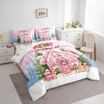 thumbnail image 3 of Castle Fairy Gingerbread Man 7-Piece Twin Bedding Sets for Teens,Festival Xmas Bedding Comforter Set,Christmas Tree Breathable Sheet Sets,Microfiber Bedroom Decor, 3 of 8