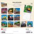 thumbnail image 2 of Railroads | 2027 12x24" (Hanging) Wall Calendar | Plastic-Free, 2 of 9