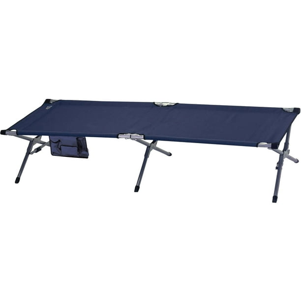 RIO XL Camping Cot, Comfortable Camping Cots for Adults with Storage
