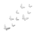 thumbnail image 1 of Mariposas 3D Para Pared Better Place Plateado 11X14 7.5X11 5, 1 of 3