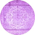 thumbnail image 1 of Ahgly Company Indoor Round Persian Purple Traditional Area Rugs, 7' Round, 1 of 4