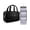 Black, variant on Travel Hanging Toiletry Bag for Women - Waterproof Cosmetic Organizer with Clear Window, Lightweight Bathroom Bags for Essentials, Makeup, Shampoo, Toiletries Black, Medium