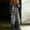 Gray, variant on Women's Solid Color Off-Shoulder Denim-Look Jumpsuit – Long Sleeve Button Front, Wide Leg Pants with Pockets Blue,XXXL