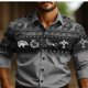 thumbnail image 1 of Camisa étnica tribal retro para hombre, ropa informal para exteriores, suave, de talla grande, de alta calidad, estilo nuevo 2024, 1 of 6