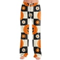 thumbnail image 4 of Cute Halloween Print Women Pajama Pants,Comfy Pj Bottom with Pockets & Drawstring,Stretch Casual Sleepwear, 4 of 5