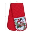 thumbnail image 2 of Maison Concepts Christmas Double Oven Mitt Snowman Couple - Set of 2 (6.7L X 31W X 1H), 2 of 2