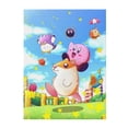 thumbnail image 2 of Kirby Dreamland Game Flannel Blanket Cozy Ultra-Soft Micro Throw Blanket For Bed Sofa Couch Car Office Camping Travel All Season Fleece Blanket 40"x30", 2 of 8