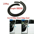 thumbnail image 3 of Acaigel 2Pcs Car Door B Pillar Metal Skeleton Seal Strip Noise Sound Insulation Anti-Wind Weatherstrip, 3 of 5