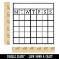 thumbnail image 2 of Blank Calendar Monday Start Goal Habit Tracker Self-Inking Rubber Stamp Ink Stamper - Blue Ink - Large 1-1/2 Inch, 2 of 7