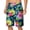 A-Blue51, variant on JAJAHO Mens Hawaiian Beach Shorts Tropical Printed Drawstring Elastic Waist Breathable Mesh Summer Shorts Soft Bottoms