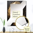 thumbnail image 3 of Designart "Galactic Vortex of Gold and Black Spirals" Abstract Spirals Oversized Wall Mirror - Modern Abstract Entryway Big Wall Mirror - Multiple Color Options, 3 of 6