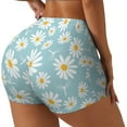 thumbnail image 2 of Daisy Pattern Workout Shorts For Women Scrunch Butt Lifting Yoga Gym Seamless Booty Biker Shorts Medium, 2 of 9