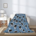 thumbnail image 2 of Rateoe Astronaut Pattern Flannel Throw Blanket, Ultra-soft Blanket for Bed, Couch, Car, Hypoallergenic Anti-pilling blanket-50"x40"(Vertical), 2 of 6