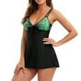 thumbnail image 2 of Conjunto de tankini con tiras en la espalda para mujer, traje de baño de dos piezas, ropa de playa Fridja  nalpqowj51197, 2 of 7