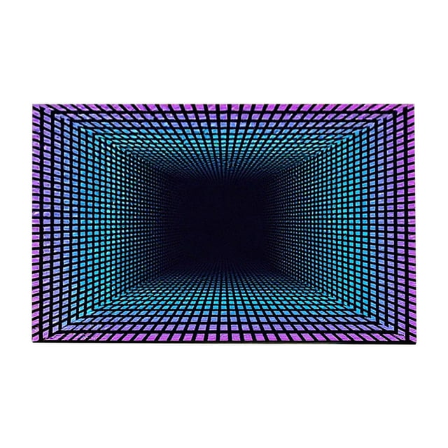 Grand Tapis d'Entrée Tapis de Sol avec Piège Visuel 3D Intérieur Extérieur Durable Facile à Nettoyer Usage Intensif Polyester sous les Pieds