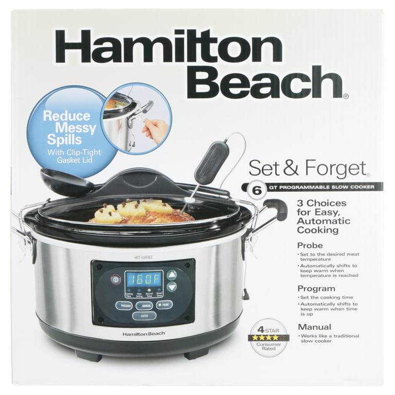 Hamilton Beach Set 'n Forget 6-Quart Programmable Slow Cooker