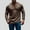 Brown, variant on Men's Button Deep V Neck T-Shirt Long Sleeve Henley T-Shirt Casual Slim Muscle Lightweight Solid Color Spring Tops