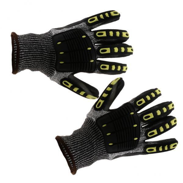 4x Guantes de trabajo mecánicos anti-