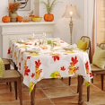 thumbnail image 2 of Fall Rectangle Tablecloth 60 x 84 Inch, Thanksgiving Autumn Harvest Maple Leaves Table Cloth, Spill Proof Wipeable Washable Rectangular Table Covers for Party Picnic Dinner Decor, 2 of 6