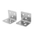 thumbnail image 3 of LLC Stainless Steel L Shape Shelf Bracket, Heavy Duty Metal Corner Brace Support (16 Pcs) (1.5 Thickened Corner Code 6), 3 of 5