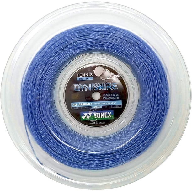 YONEX Dynawire Carrete de Cuerda de Tenis 16/1.30 200M/656 Pies Azul