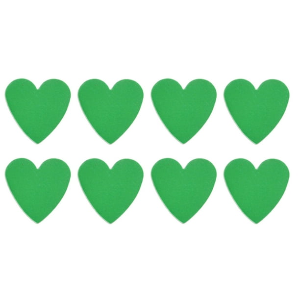 EeaseMX 10 pegatinas magnéticas de 30 x 2,2 mm con forma de corazón, para nevera, juguetes para niños (verde)