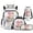 Cute Axolotl Print, variant on KUIFORTI Green Dinosaur Boys Backpack 4Pcs Set, Cool School Bag with Lunch Box Pencil Pouch for Elementary Primary Middle School Back to School Gifts