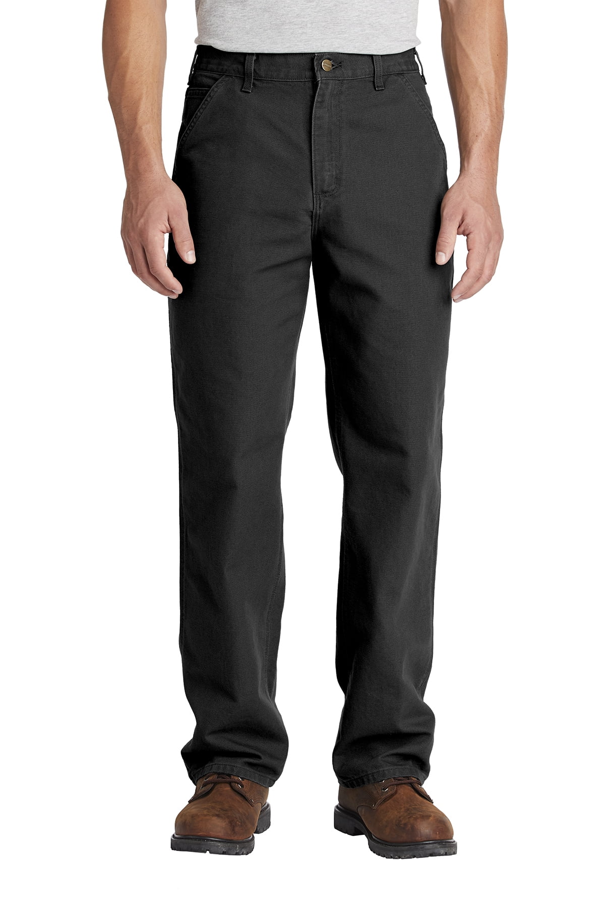 Carhartt - Carhartt Men's Washed Duck Work Dungaree Flannel Lined Pant - Walmart.com - Walmart.com