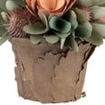 thumbnail image 7 of Northlight Wood Shaved Artificial Floral Potted Centerpiece - 7.75", 7 of 7