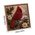 thumbnail image 4 of Christmas Fabric Poke Art Kit, 3D Christmas Fabric Poke Art Kit, Kinusaiga Fabric Art Kit No Sew DIY Craft with Pre-Cut Fabric Squares, Display Stand and Poking Tool for Adults, 4 of 9