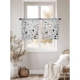 thumbnail image 3 of Video Game Sheer Curtains 54 Inch Length 2 Panels Set for Living Room/Bedroom, Black White Game Controller Monochrome Semi Curtain Sheers Drapes Rod Pocket Curtains Window Treatment Set 52''x54''x2, 3 of 7