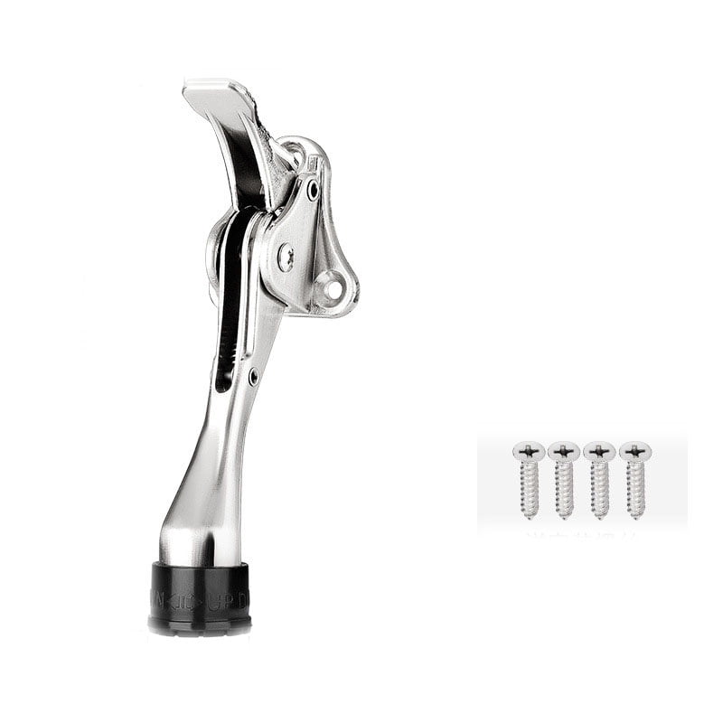Door Stopper, 2 Packs Kickdown Door Stop with One Touch Adjustable