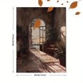 thumbnail image 3 of Desert Oasis Archway Courtyard Canvas Print Wall Art for Living Room Bedroom Office Hallway, 3 of 8
