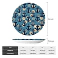 thumbnail image 2 of Balery Anchors Print Bone China Decorative Plate Ceramic Dinner Plates Art Crafts with Display Stand-6in, 2 of 6