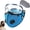 Light Blue, variant on Reusable Carbon Filter Dust Mask, Detachable Protective Goggles Riding Mask, Windproof, Dustproof, 5-Layer Filter