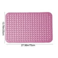 thumbnail image 3 of Xihbxyly Alfombrilla de Baño de Pvc Antideslizante con Ventosa Fuerte, Cómodo Masaje de Pies, Fácil de Limpiar, Multiusos, 70 X 35 Cm., 3 of 6