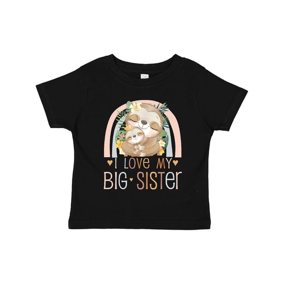 Inktastic Little Sister I Love My Big Sister Boys or Girls Toddler T-Shirt