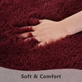 thumbnail image 2 of Softlife Super Soft Rug For Living Room Fluffy Rugs For Dorm Room Cute Plush carpet For Bedroom,8'x 10'，Dark Red, 2 of 7