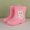 Pink, variant on Girls Rain Boots Kids Footwear Cute Bunny Dinosaur Design Lightweight Soft Sole Comfortable For Daily Wear And Rainy Season Girls Winter Boots