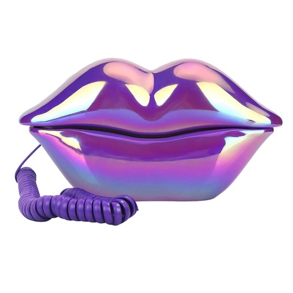 Corded Landline Phones for Home, Funny Novelty Lip Phone Gift, Wired Mouth Telephone Real Landline Home Office Telephones Furniture Decor