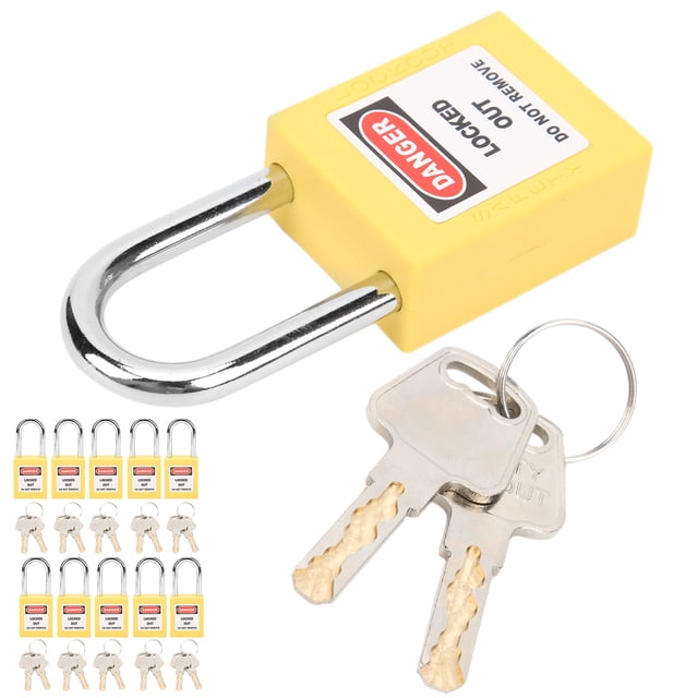 Lockout Lock, Lockout Tagout Insulation LOTO Lock For Construction Sites Yellow,Red